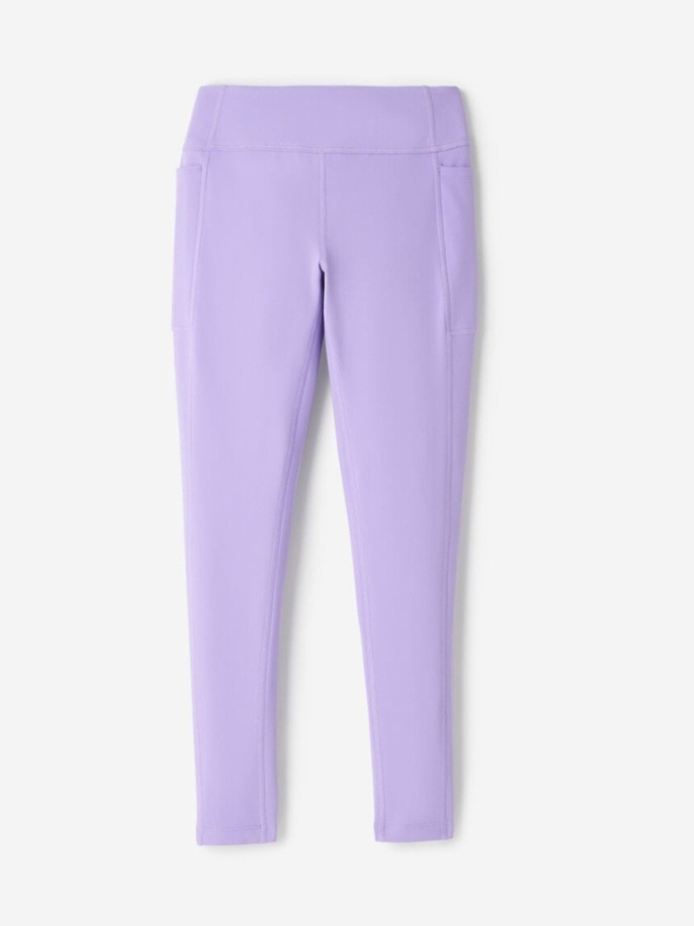 Roots Lavender Girls Active Fleece Lined Leggings Size 7-8 Yrs